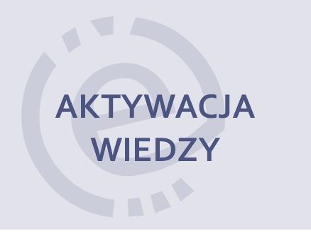 prostokąt z napisem: aktywacja wiedzy