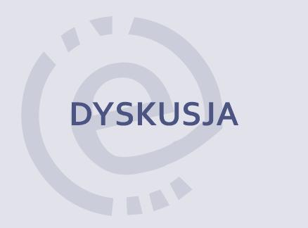 prostokąt z napisem: dyskusja