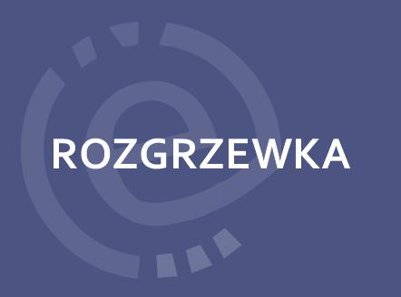 prostokąt z napisem: rozgrzewka